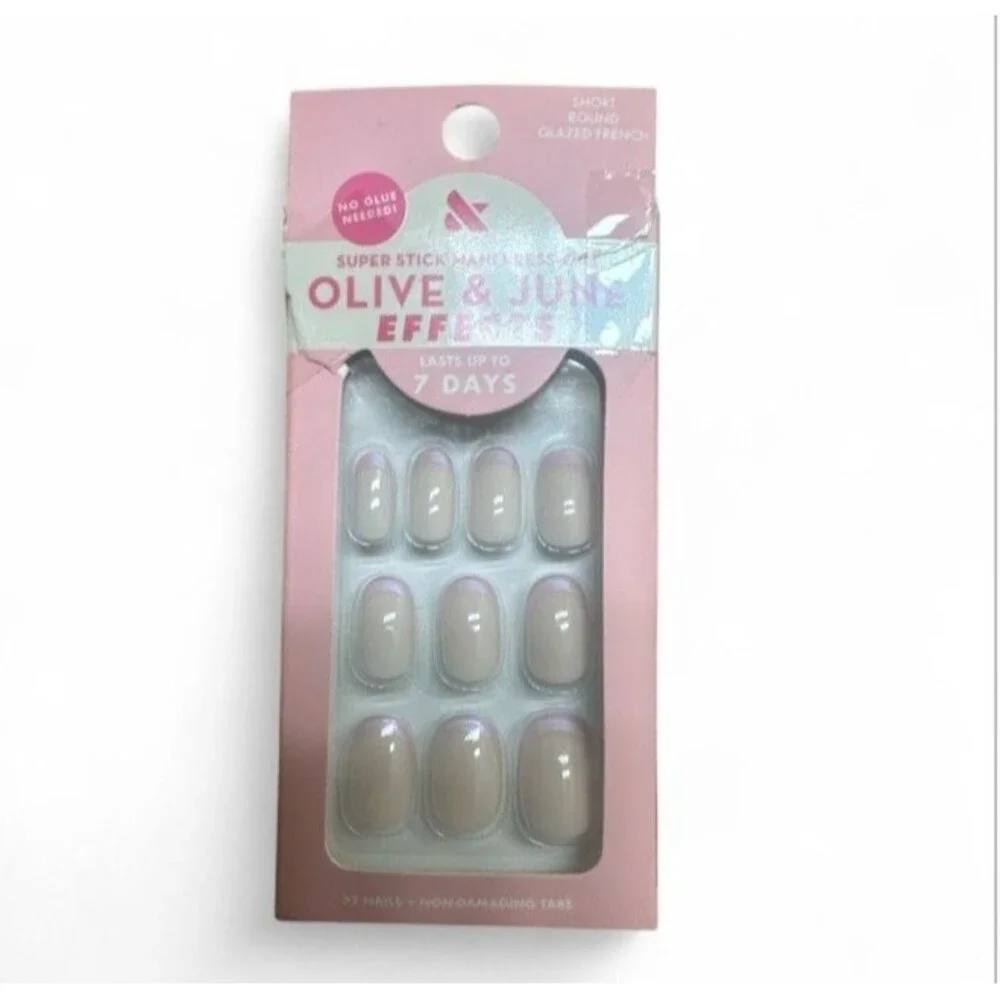 Bundle 4 Boxes imPress Press-On Nails No Glue  Needed Short 1 Olive & June
